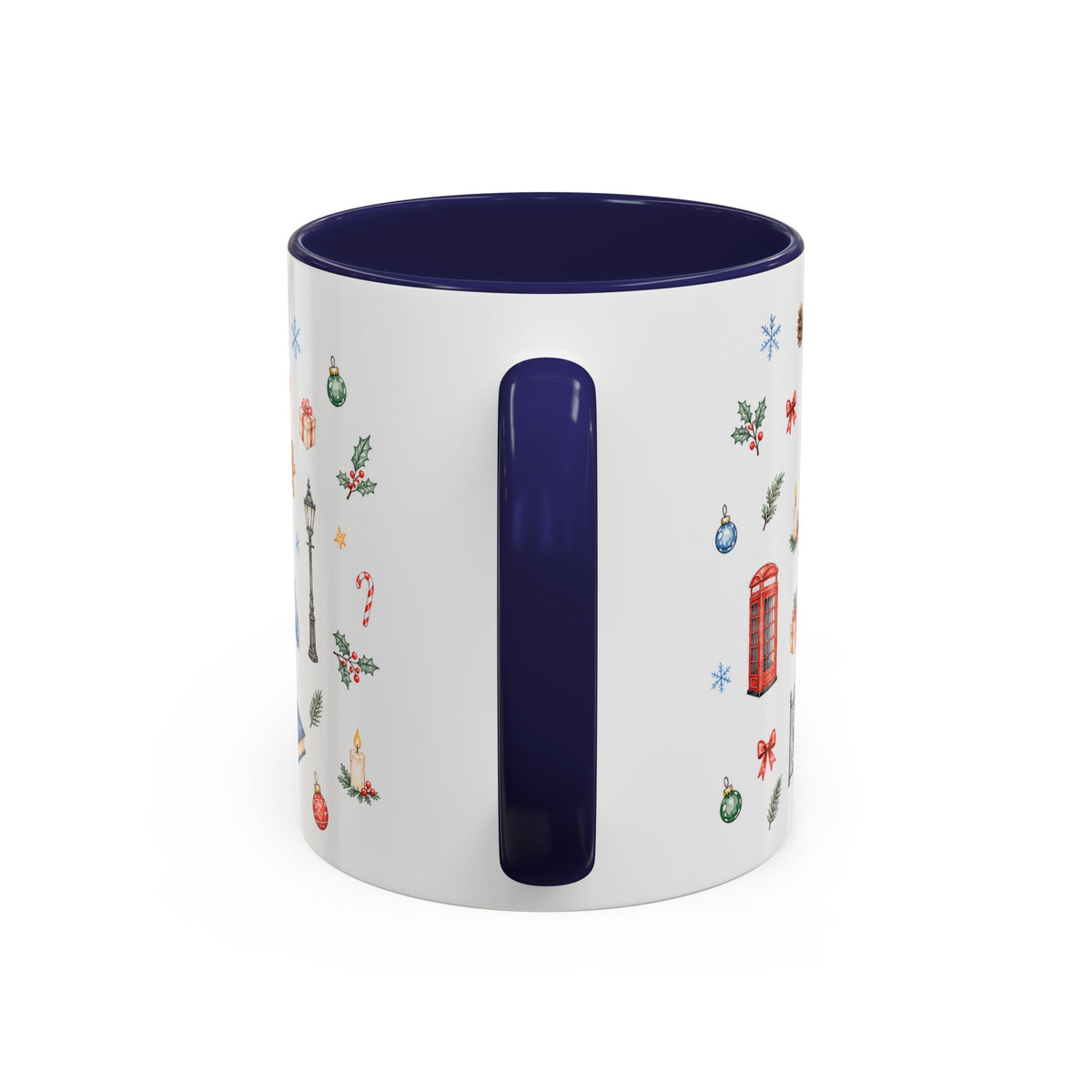 London Christmas Mug | Watercolor City Souvenir, Travel Memories, Ceramic Coffee Cup