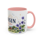 Wisconsin Home State Mug | Moving Away Gift | Long Distance Friendship Coffee Cup | 11oz 15oz Accent Mug
