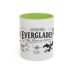 Everglades National Park Coffee Mug | Florida Wetlands Wildlife Kayak Gift | Accent Color Ceramic 11oz 15oz