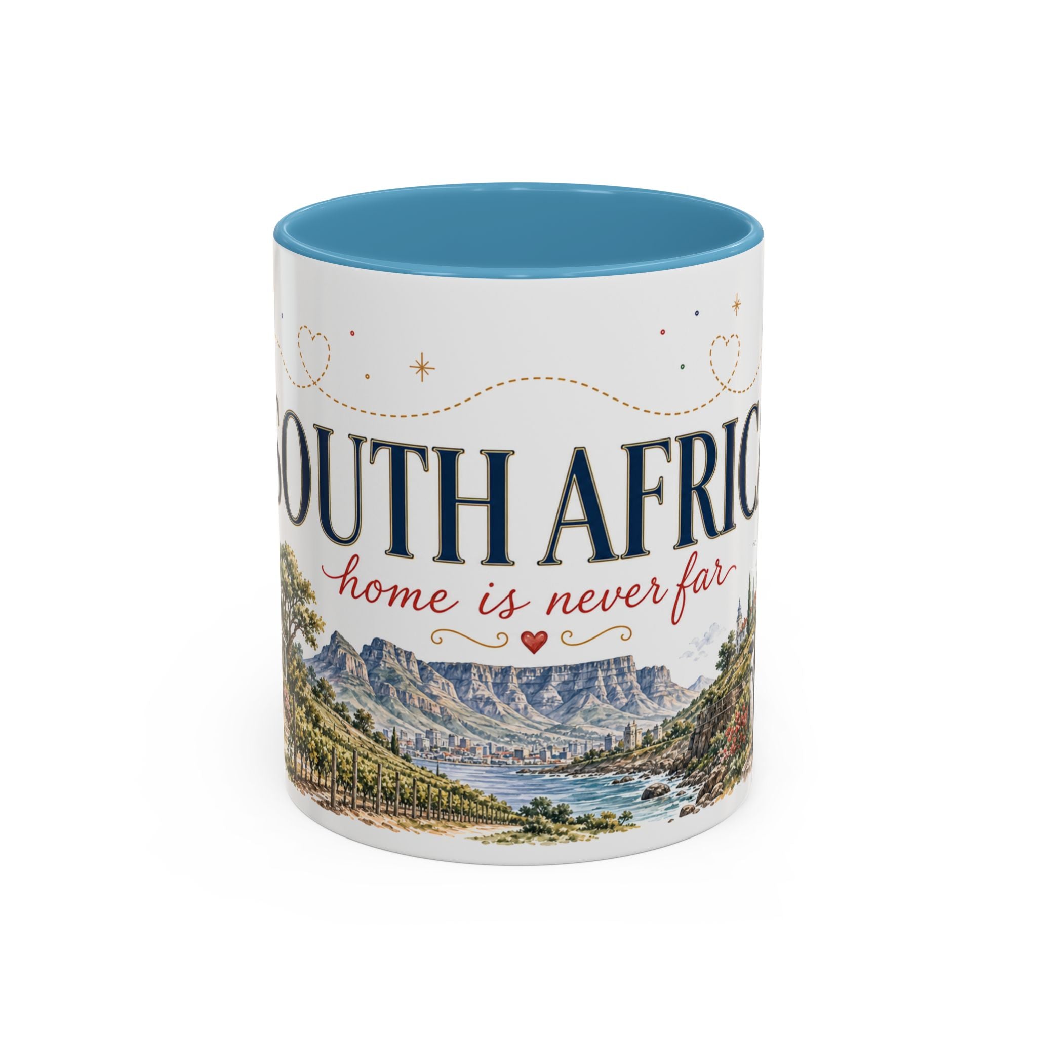 South Africa Home Country Mug | Moving Away Gift | Long Distance Friendship | 11 oz 15 oz Accent Mug
