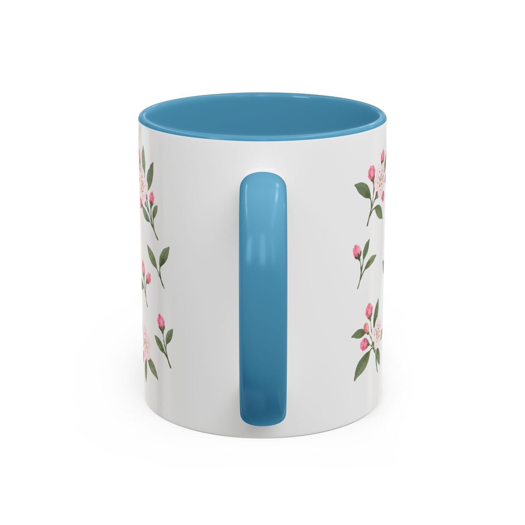 Pennsylvania Mountain Laurel Mug, State Flower Floral Coffee Cup, 11oz Botanical Gift