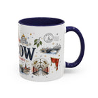 Moscow Coffee Mug | Russia Souvenir Travel Gift | Accent Color Ceramic 11oz 15oz