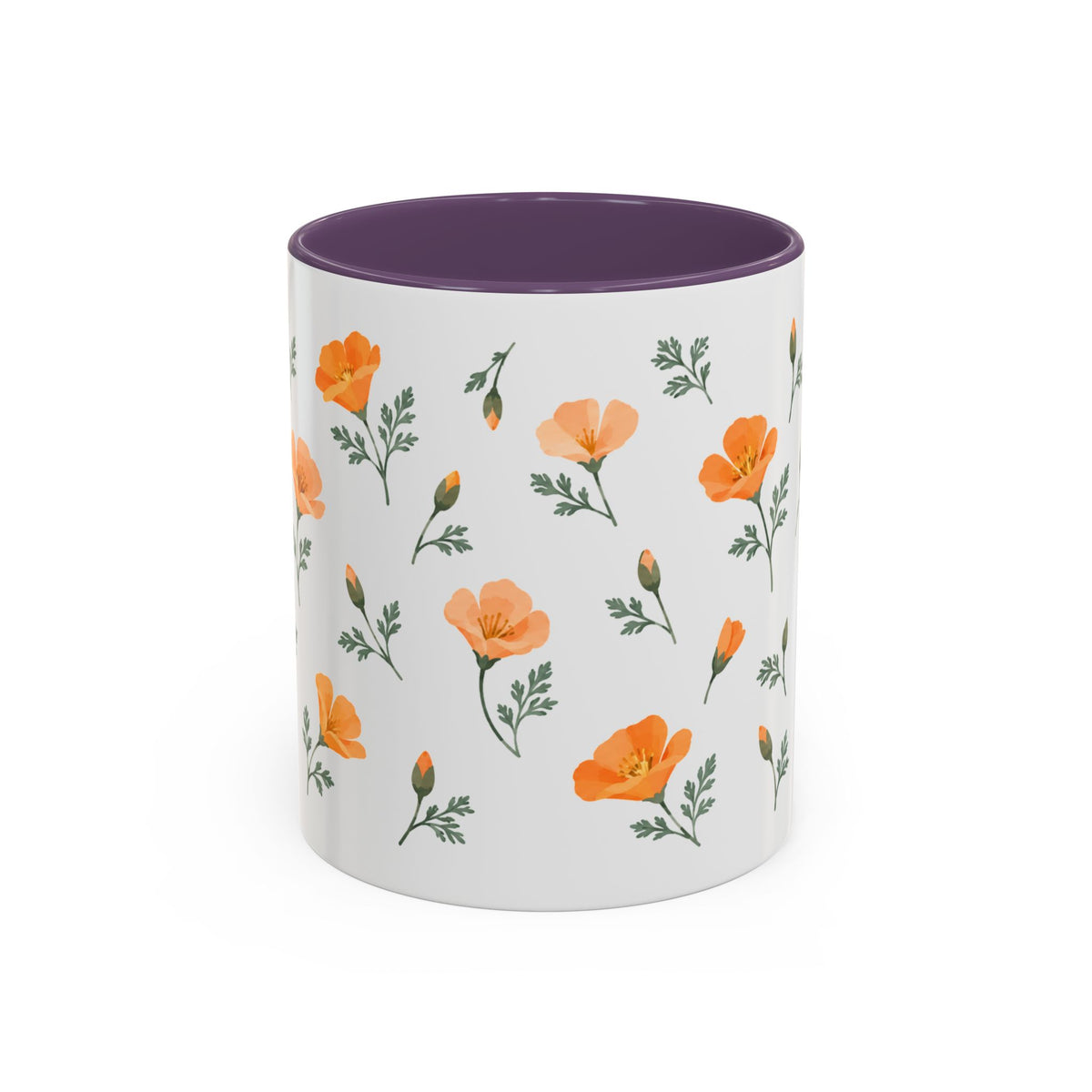 California California poppy Mug, State Flower Floral Coffee Cup, 11oz Botanical Gift