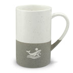 Ocean Whale Engraved Speckled Ceramic Mug, 13oz, Minimalist Coffee Cup, Gift for Nature Lovers