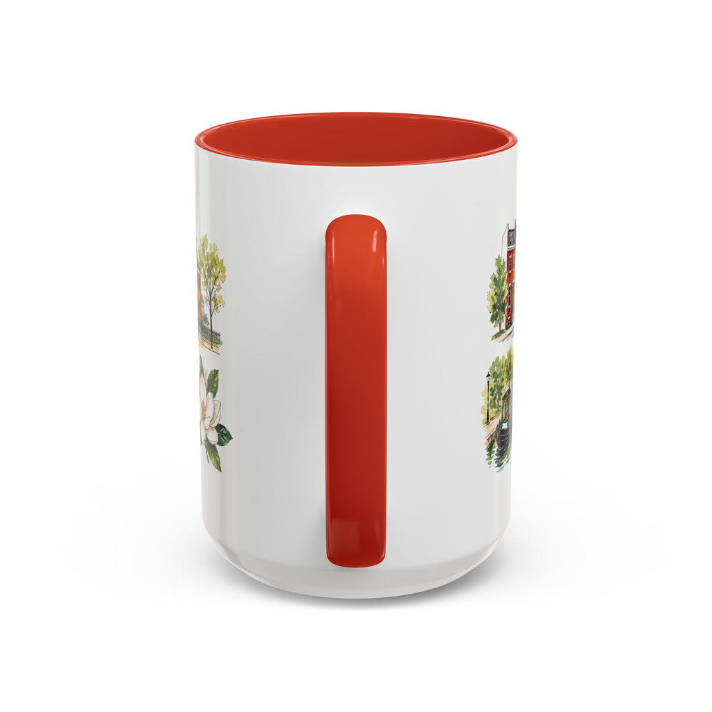 Richmond Illustrated Travel Mug | City Souvenir Accent Coffee Mug | 11oz 15oz Ceramic Cup