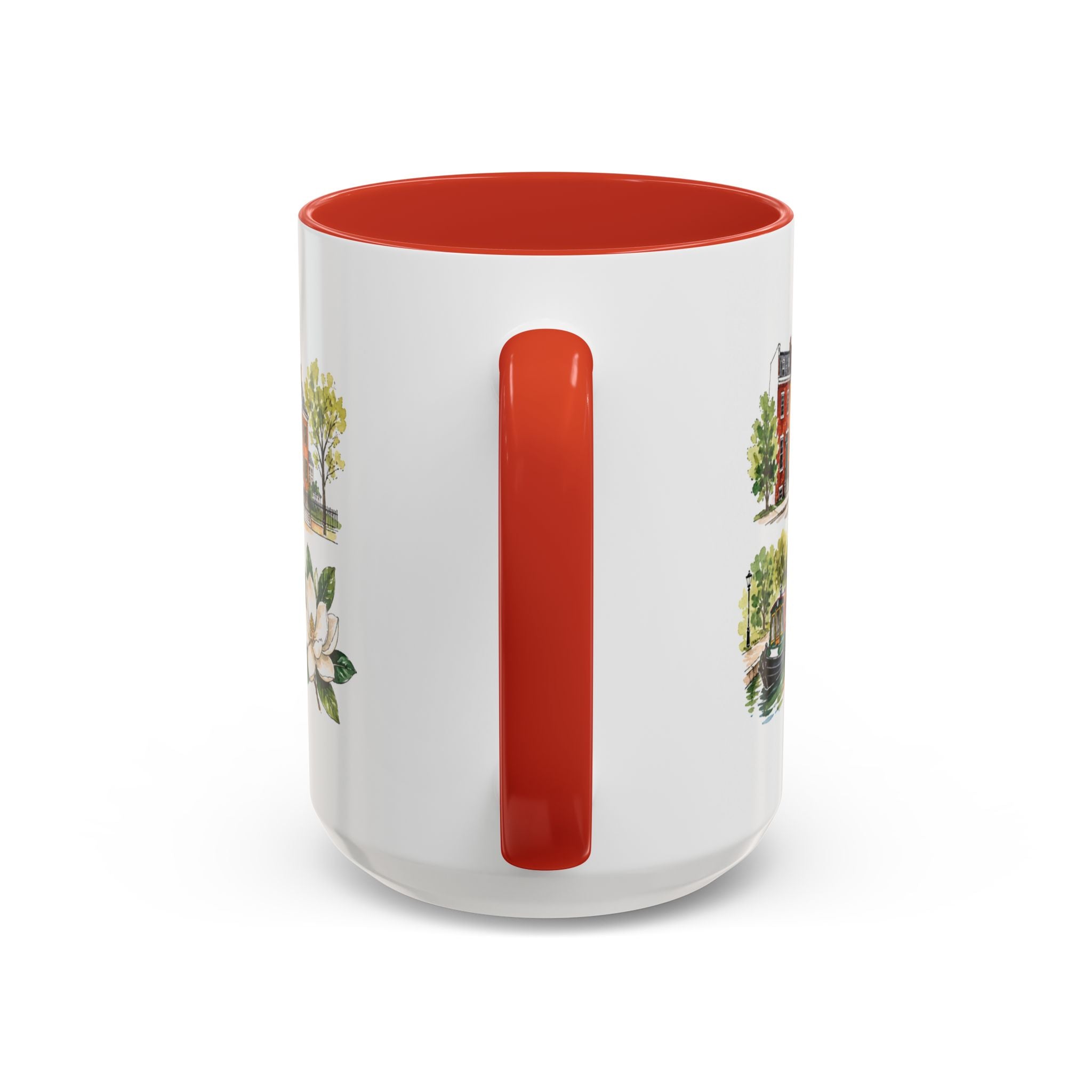 Richmond Illustrated Travel Mug | City Souvenir Accent Coffee Mug | 11oz 15oz Ceramic Cup