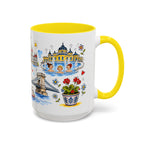 Budapest Travel Mug | European City Souvenir Accent Coffee Mug | 11oz 15oz Ceramic Cup
