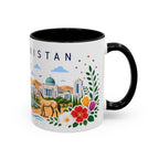 Turkmenistan Coffee Mug | Travel Souvenir Accent Mug | Place Gift Ceramic Cup 11oz 15oz