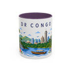 DR Congo Coffee Mug | Travel Souvenir Accent Mug | Place Gift Ceramic Cup 11oz 15oz