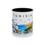 Tunisia Coffee Mug | Travel Souvenir Accent Mug | Place Gift Ceramic Cup 11oz 15oz