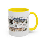 Big Bend National Park Coffee Mug | Texas Desert River Canyon Hiking Gift | Accent Color Ceramic 11oz 15oz