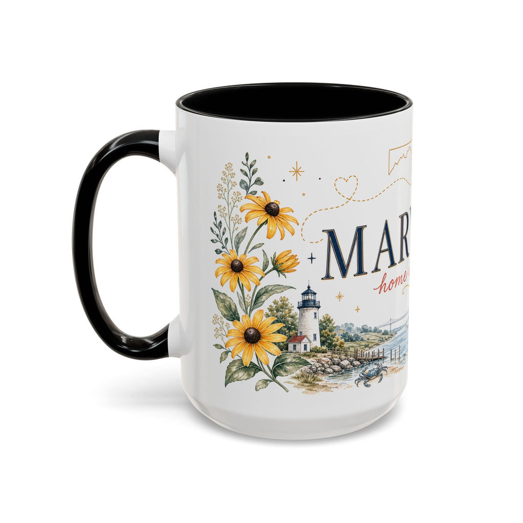 Maryland State Map Mug | Homesick Gift, Long Distance Friendship Coffee Cup (11oz 15oz)