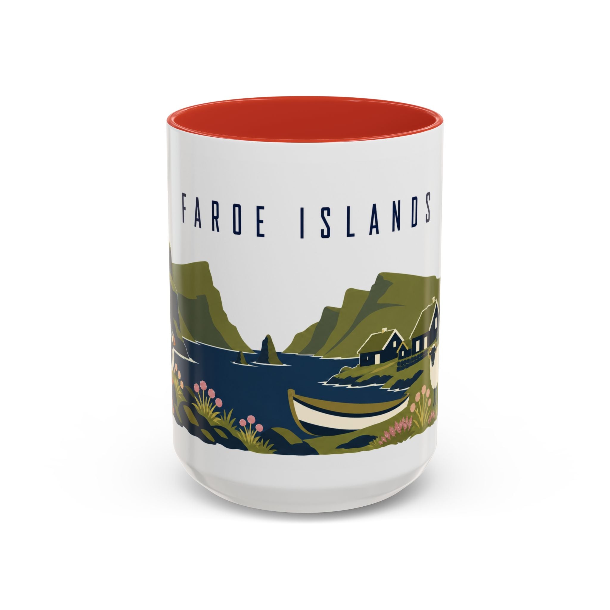 Faroe Islands Coffee Mug | Travel Souvenir Accent Mug | Country Gift Ceramic Cup 11oz 15oz