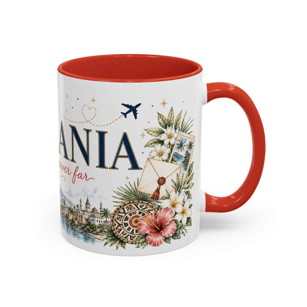 Tanzania Home Country Mug | Moving Away Gift | Long Distance Friendship | 11 oz 15 oz Accent Mug