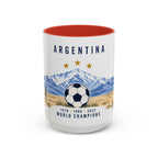 Argentina World Champions Mug | Three Time Soccer Champion Gift | Argentine Football Fan Cup | 1978–2022 | 11oz 15oz