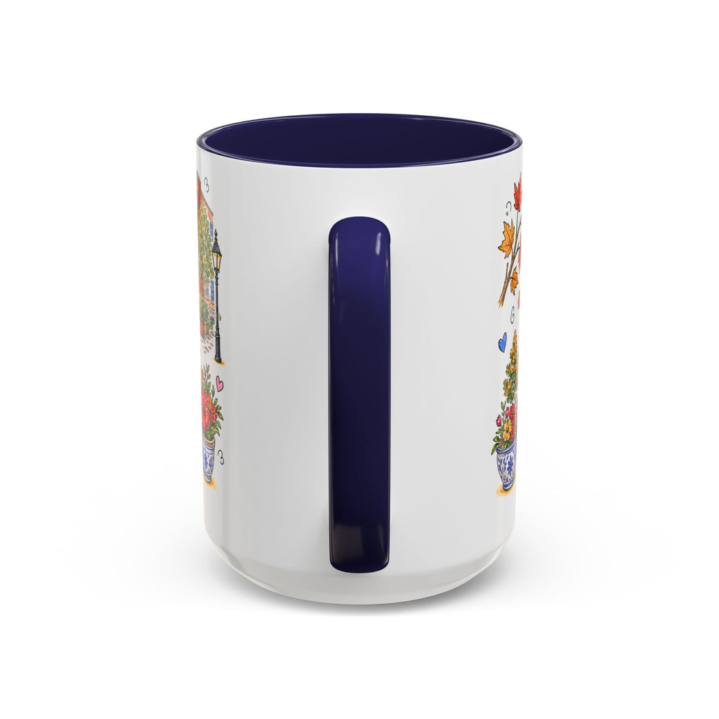 Boston Illustrated Travel Mug | City Souvenir Accent Coffee Mug | 11oz 15oz Ceramic Cup