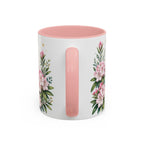 West Virginia State Map Mug | Appalachian Bridge, Rhododendron Accent Coffee Cup