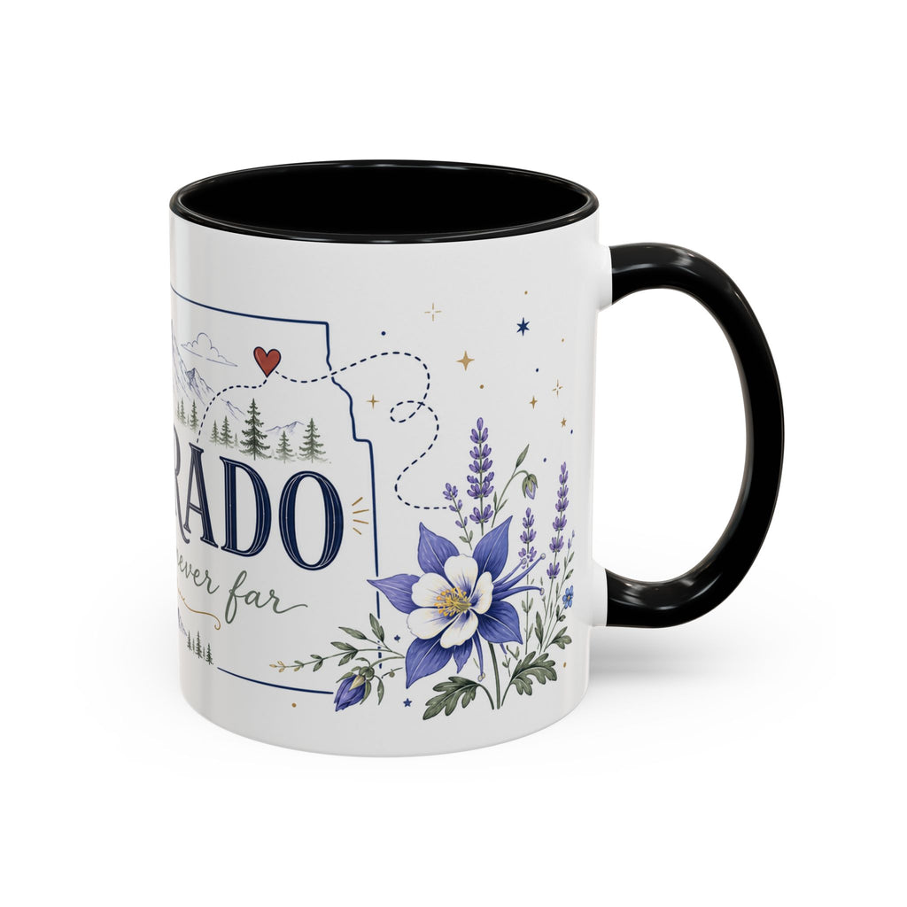Colorado State Mug | Rocky Mountain Botanical Design | Moving Away Gift