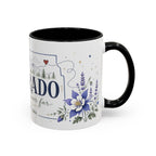 Colorado State Mug | Rocky Mountain Botanical Design | Moving Away Gift