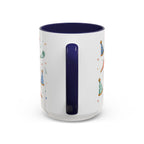 New Year Party Mug | Balloon Popper Watercolor Celebration Gift | Accent Cup 11oz 15oz
