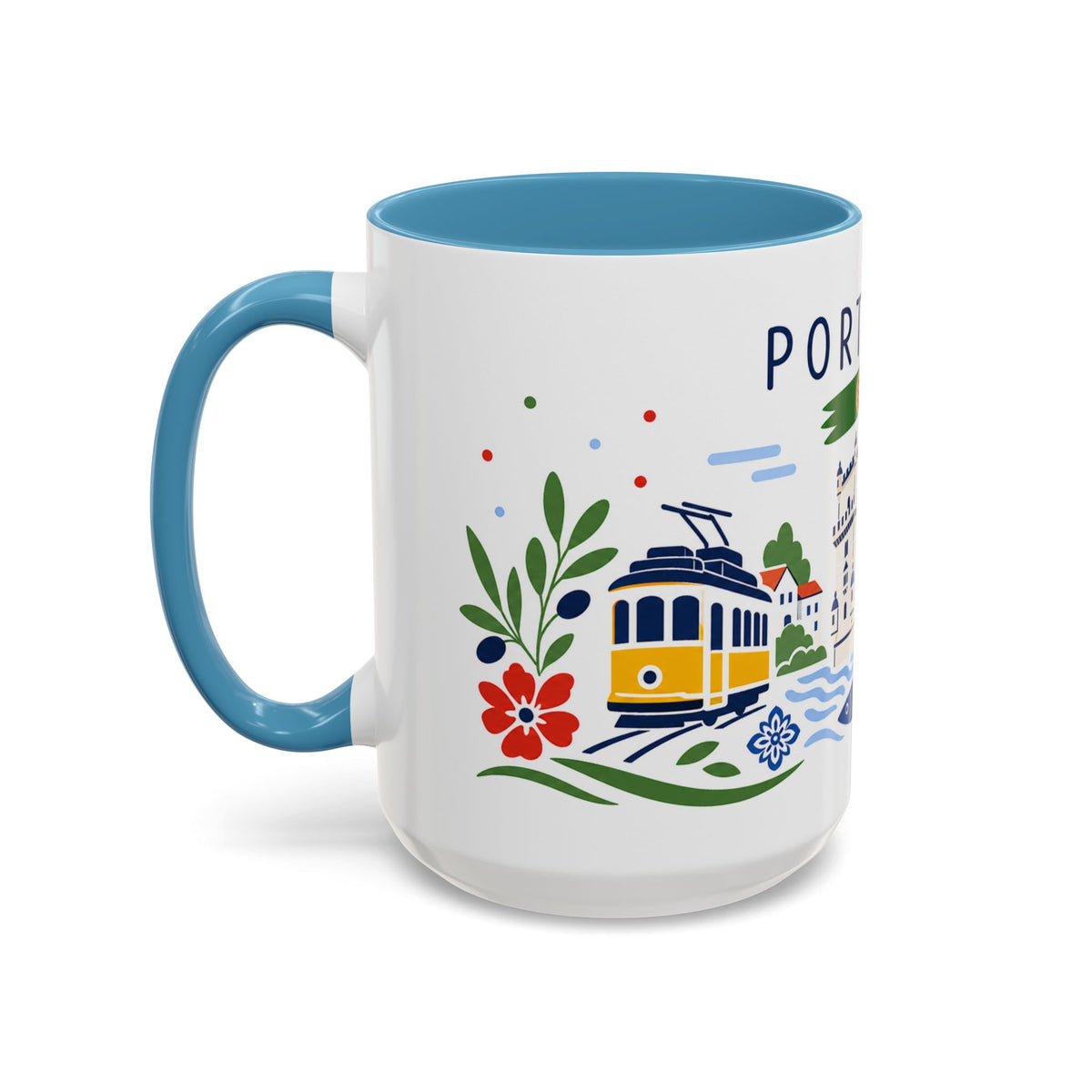 Portugal Coffee Mug | Travel Souvenir Accent Mug | Country Gift Ceramic Cup 11oz 15oz