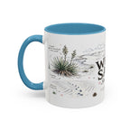 White Sands National Park Coffee Mug | New Mexico Desert Sand Dunes Gift | Accent Color Ceramic 11oz 15oz