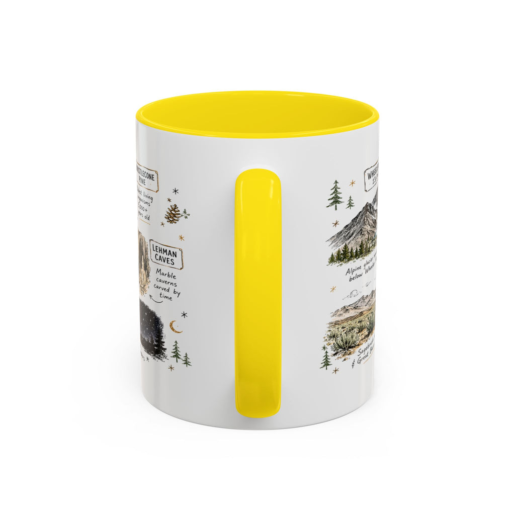 Great Basin National Park Coffee Mug | Nevada Desert Stargazing Hiking Gift | Accent Color Ceramic 11oz 15oz