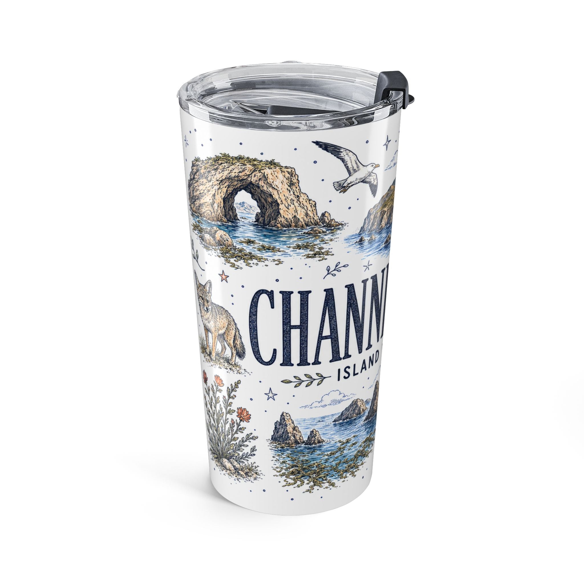 Channel Islands National Park 20oz Tumbler | California Island Wildlife Marine Gift | Insulated Stainless Steel Travel Cup