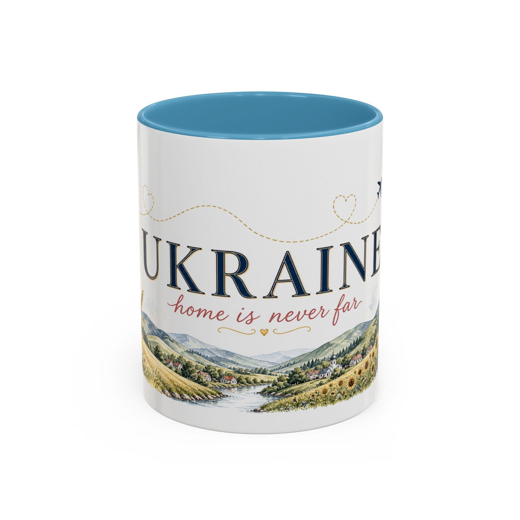 Ukraine Home Country Mug | Moving Away Gift | Long Distance Friendship | 11 oz 15 oz Accent Mug