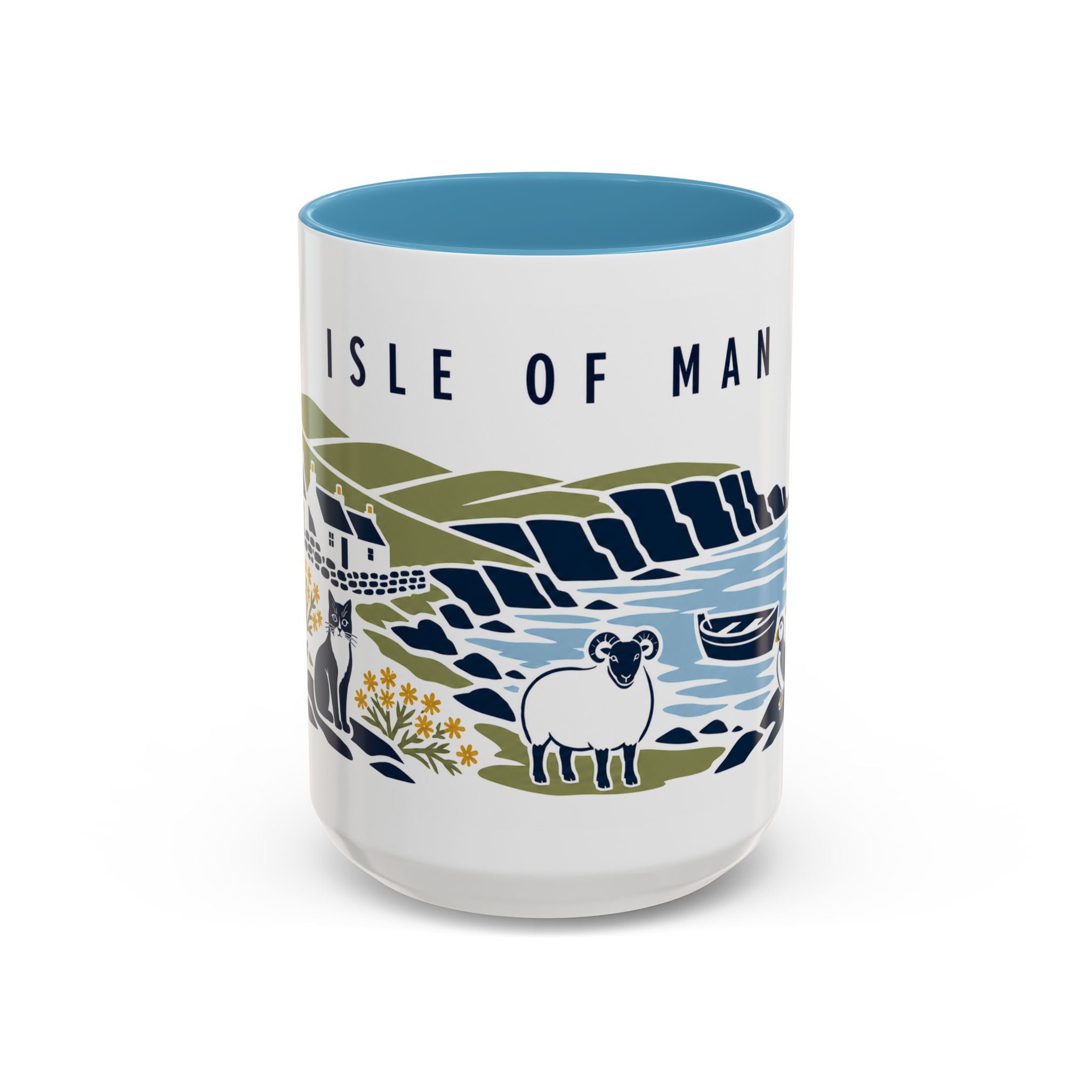 Isle of Man Coffee Mug | Travel Souvenir Accent Mug | Country Gift Ceramic Cup 11oz 15oz