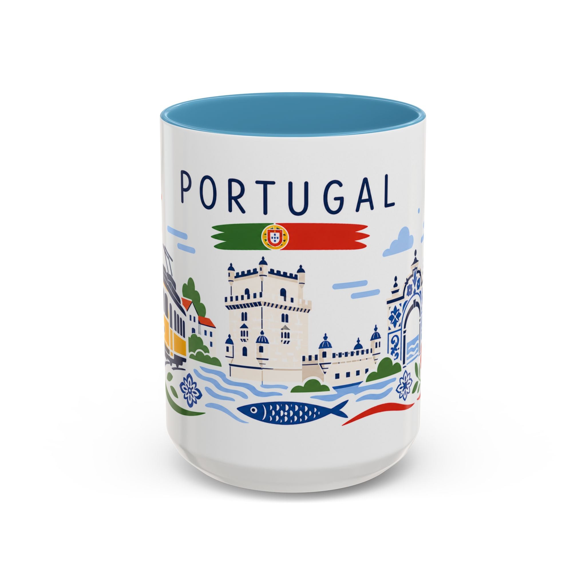 Portugal Coffee Mug | Travel Souvenir Accent Mug | Country Gift Ceramic Cup 11oz 15oz