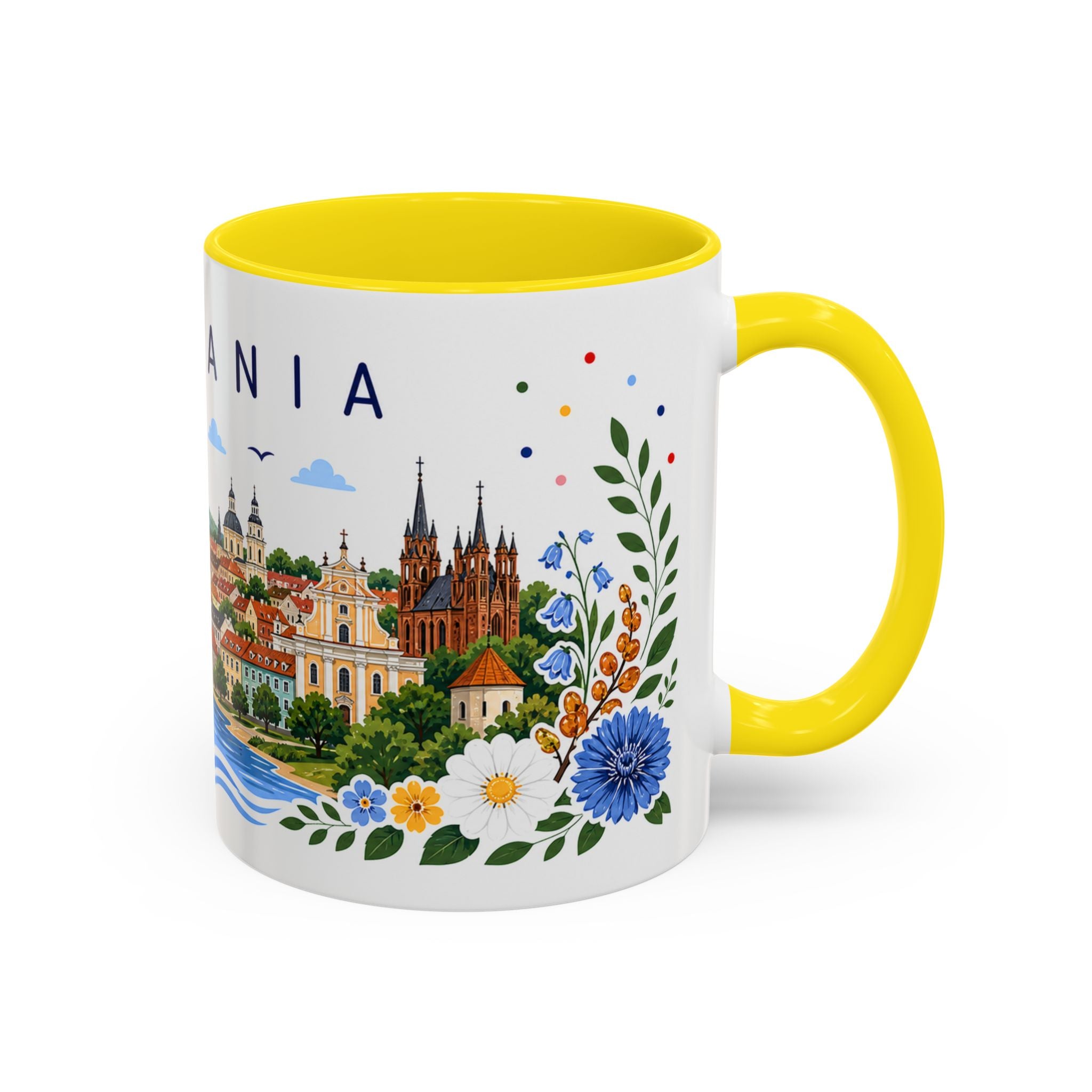 Lithuania Coffee Mug | Travel Souvenir Accent Mug | Place Gift Ceramic Cup 11oz 15oz