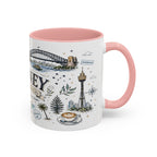 Sydney Coffee Mug | Australia Souvenir Travel Gift | Accent Color Ceramic 11oz 15oz