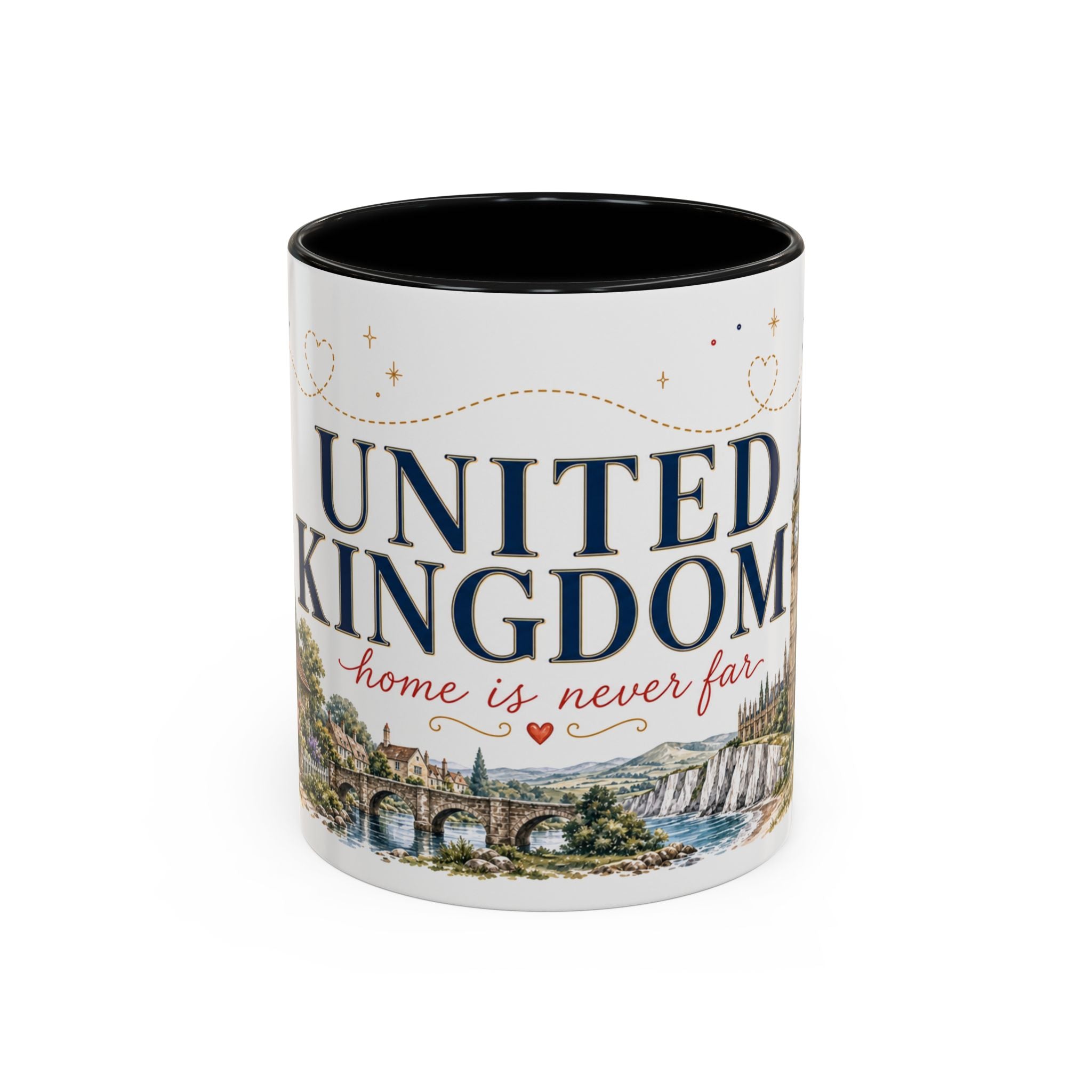 United Kingdom Home Country Mug | Moving Away Gift | Long Distance Friendship | 11 oz 15 oz Accent Mug