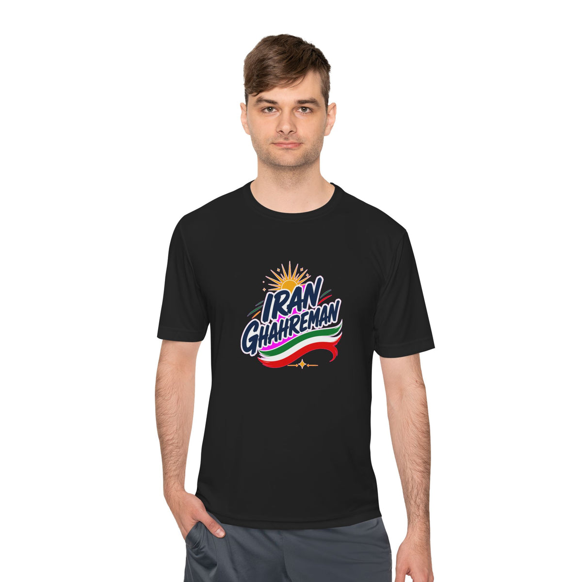 Iran Ghahreman Soccer Fan T-Shirt, Moisture-Wicking Sport Tee