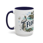 Florida Keys Mug, Florida Travel Souvenir, Bucket List Gift, Accent Ceramic Coffee Mug 11oz 15oz