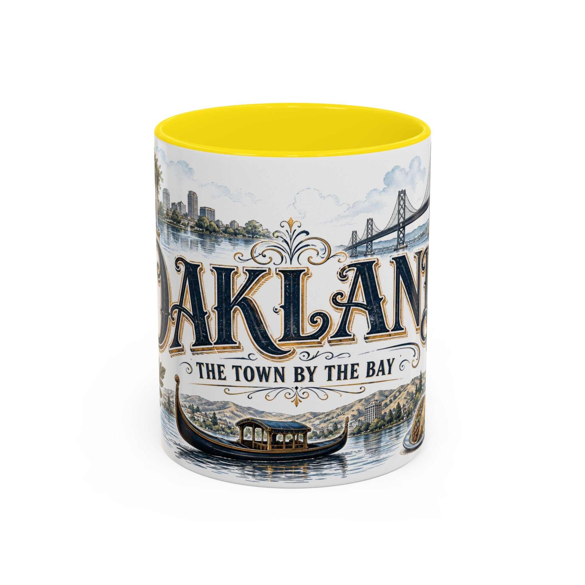 Oakland Coffee Mug | United States Travel Souvenir | Vintage Illustrated City Gift | 11 oz 15 oz Accent Mug
