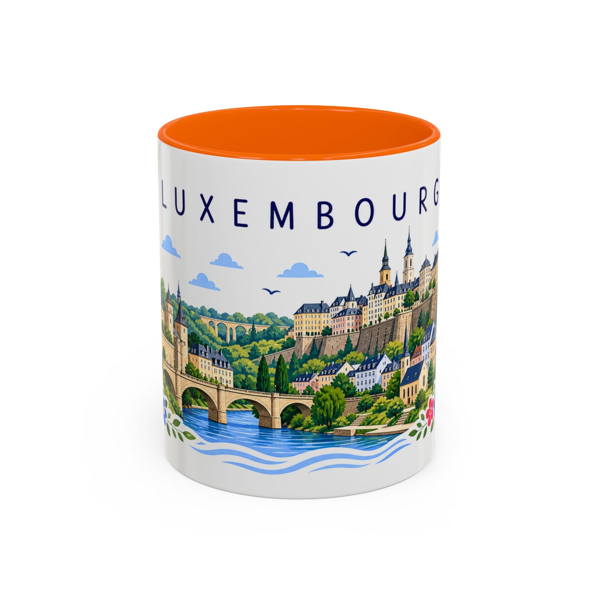 Luxembourg Coffee Mug | Travel Souvenir Accent Mug | Place Gift Ceramic Cup 11oz 15oz