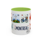Montreal Coffee Mug | Postage Stamp Collage Mug | Travel Souvenir Accent Cup 11oz 15oz