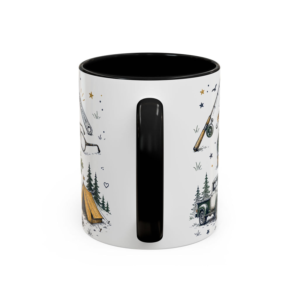 Dad The Legend Coffee Mug | Father's Day Gift for Dad | Accent Color Ceramic 11oz 15oz