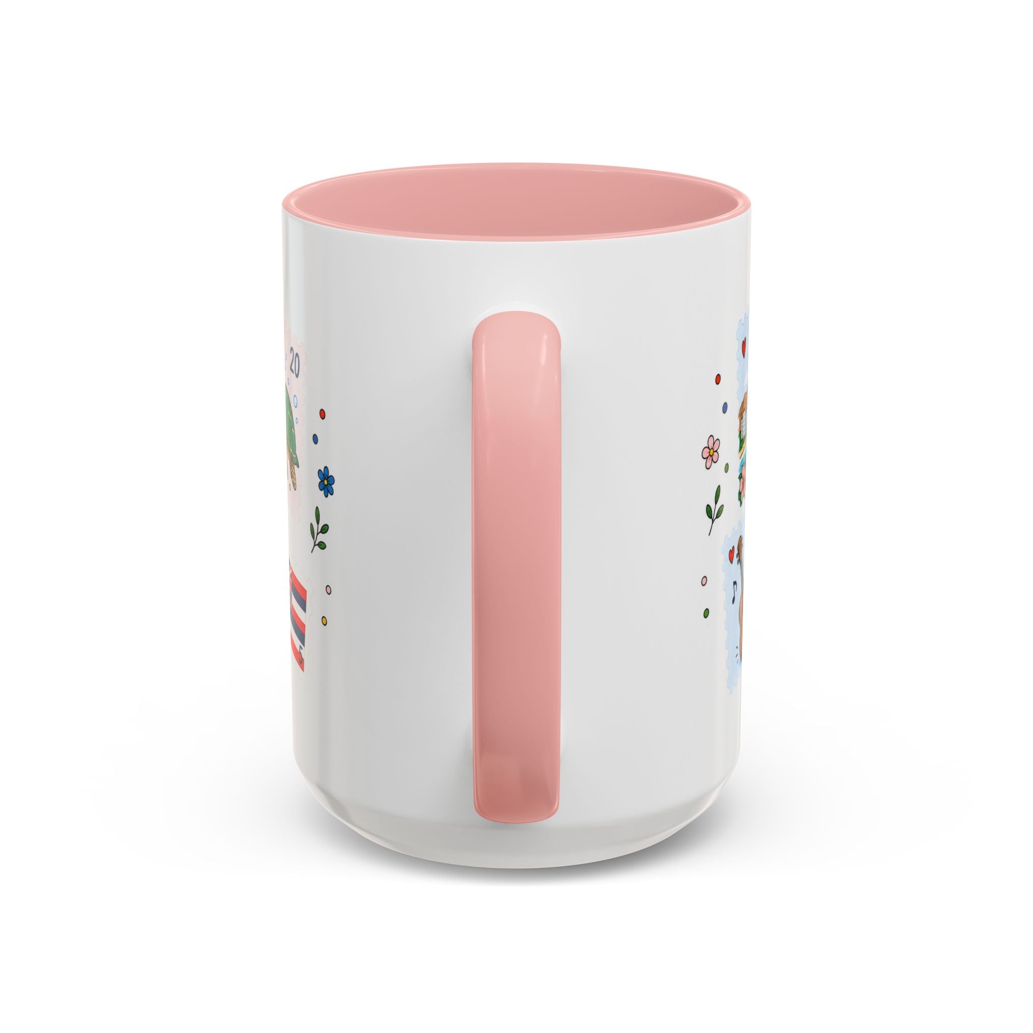 Honolulu Coffee Mug | Postage Stamp Collage Mug | Travel Souvenir Accent Cup 11oz 15oz