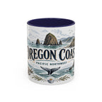 Oregon Coast Mug, Pacific Northwest Travel Souvenir, Bucket List Gift, Accent Ceramic Coffee Mug 11oz 15oz