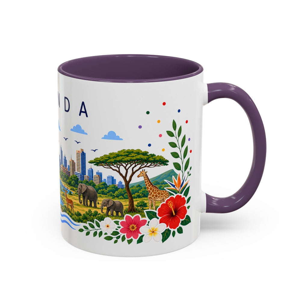 Uganda Coffee Mug | Travel Souvenir Accent Mug | Place Gift Ceramic Cup 11oz 15oz