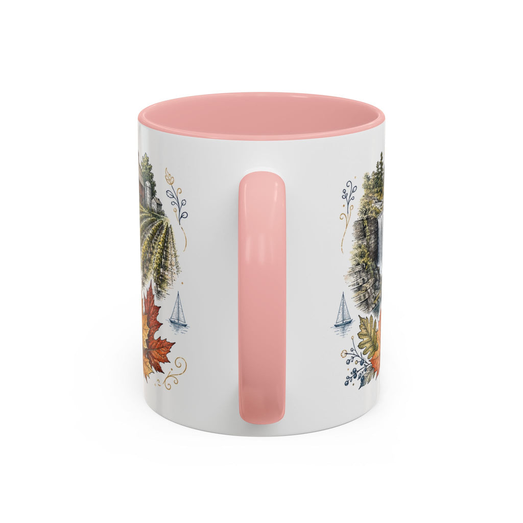 Finger Lakes Mug, New York Travel Souvenir, Bucket List Gift, Accent Ceramic Coffee Mug 11oz 15oz