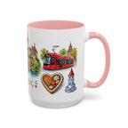 Nuremberg Illustrated Travel Mug | City Souvenir Accent Coffee Mug | 11oz 15oz Ceramic Cup