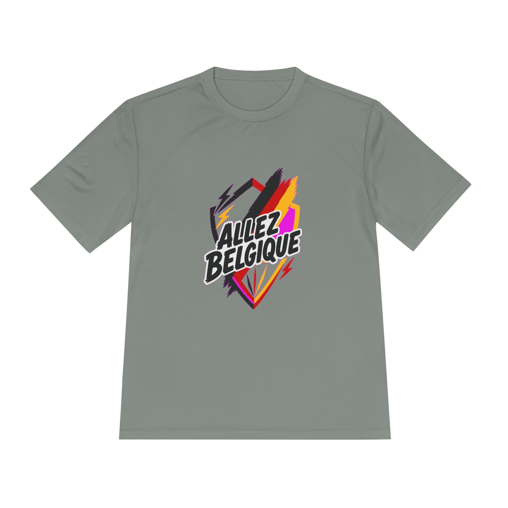 Allez Belgique Soccer Fan Shirt, Moisture Wicking Sport Tee