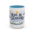 Rio de Janeiro Coffee Mug | Brazil Souvenir Travel Gift | Accent Color Ceramic 11oz 15oz