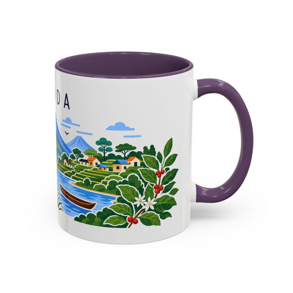 Rwanda Coffee Mug | Travel Souvenir Accent Mug | Country Gift Ceramic Cup 11oz 15oz