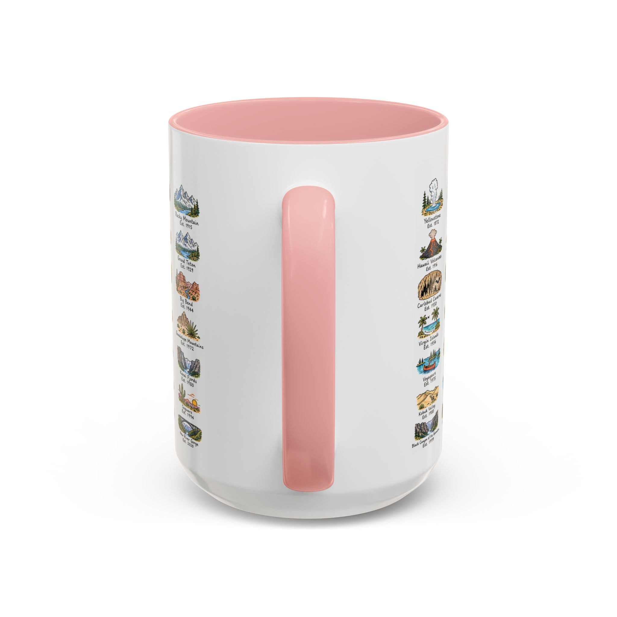 63 National Parks Mug | U.S. Parks Coffee Cup | Park Bucket List Gift | Road Trip Hiking Camping Souvenir