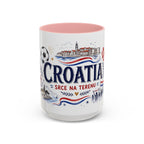Croatia Soccer Coffee Mug | World Cup Fan Gift | Accent Color Ceramic 11oz 15oz Match Day Cup